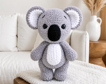 Koala Crochet Pattern PDF | Koala Amigurumi Toy Pattern | Crochet Koala Plush Pattern | Cute Animal Amigurumi Toy | Crochet Toy Pattern