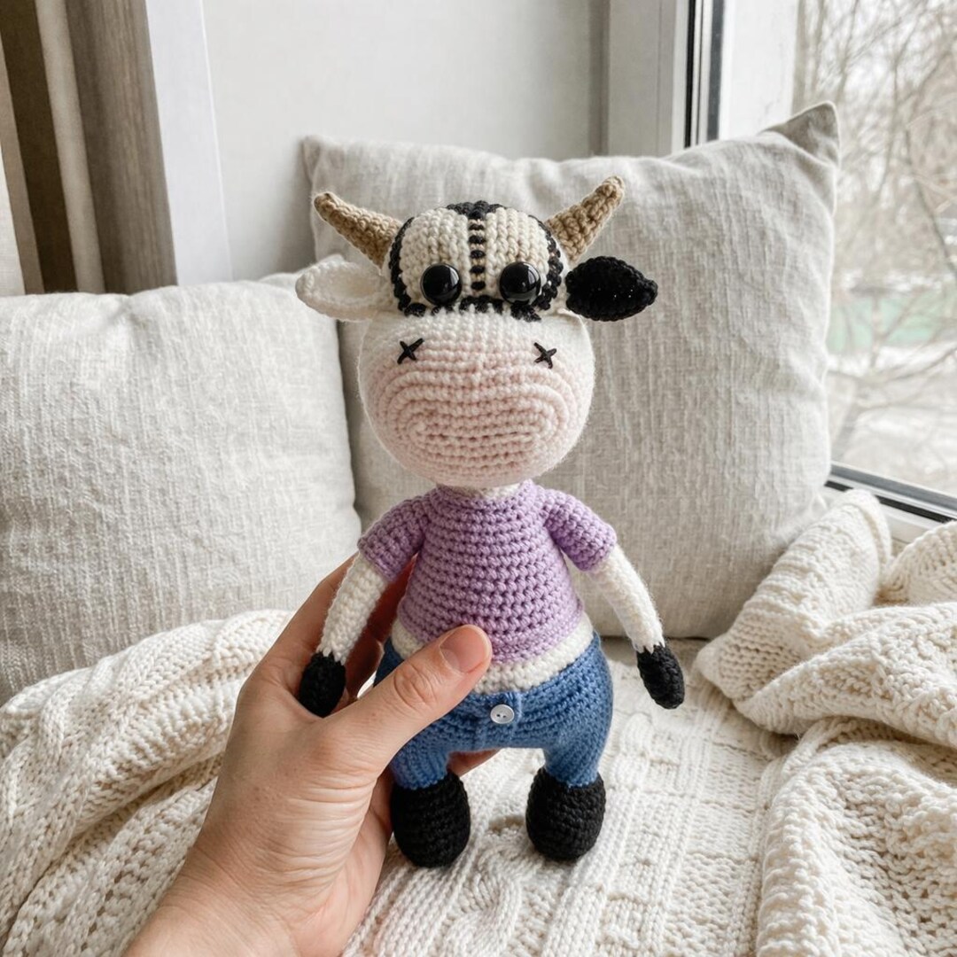 Bull Crochet Pattern PDF | Amigurumi Bull Toy Pattern | Crochet Animal ...