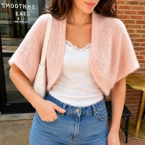 knitted shrugs for dresses Lurex Open-Stitch Dress Shrug