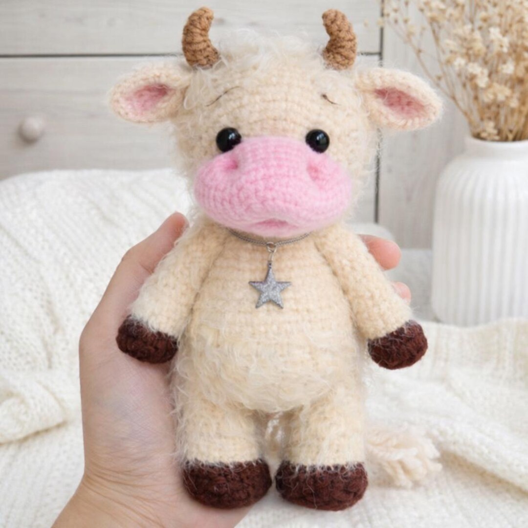 Cow Crochet Pattern PDF | Cow Amigurumi Toy Pattern | Crochet Cow Plush ...