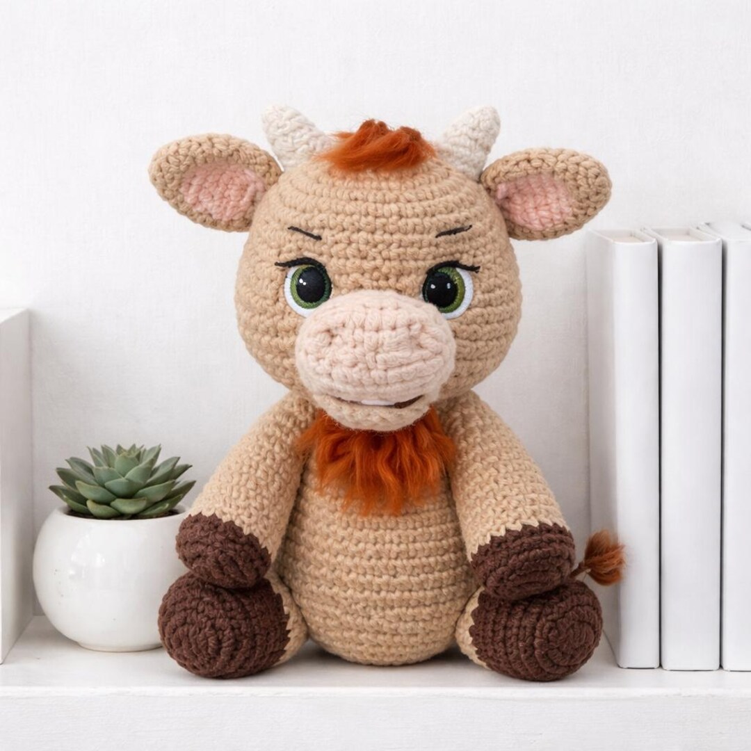 Cow Crochet Pattern PDF | Amigurumi Cow Toy Pattern | Crochet Cow Plush ...