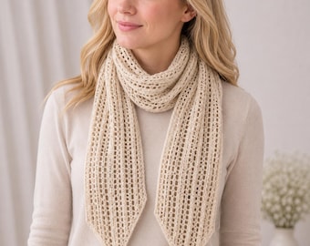 Lace Schal Strickmuster PDF | Frauen Stricken Schal Muster | Lace Strickschal | Leichte Schal und Mode-Accessoire