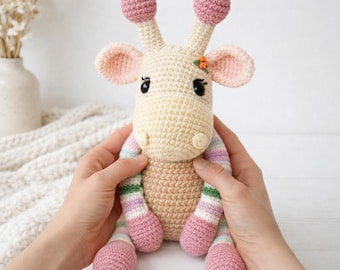 Giraffe Crochet Pattern PDF | Amigurumi Giraffe Toy Pattern | Crochet Plush Animal Pattern | Cute Crochet Toy Giraffe Amigurumi Pattern