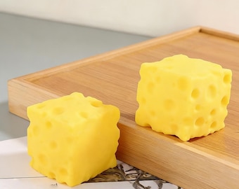 Realistic Cheese Slice Squishy Toy Cute Stress Relief Gift For Kids Adults