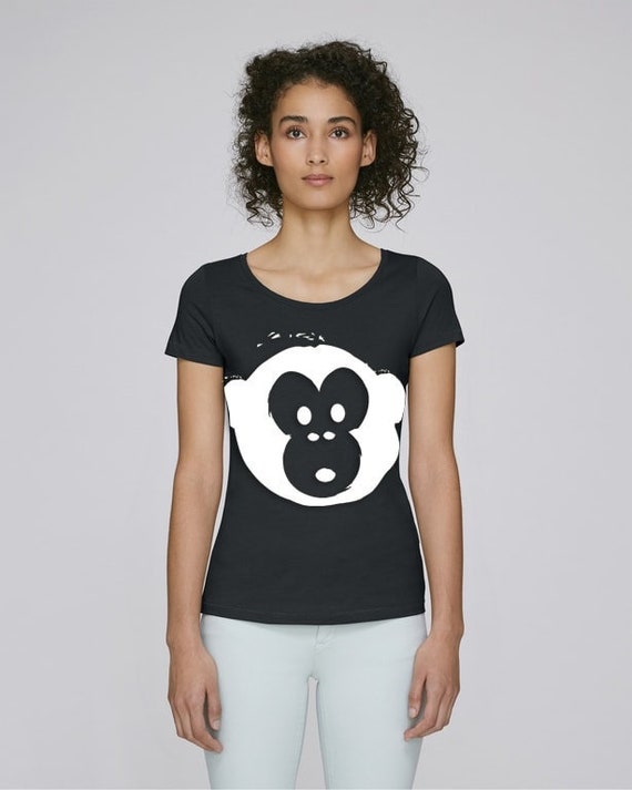 Monki Black Womens Crew Neck T Shirt Size M