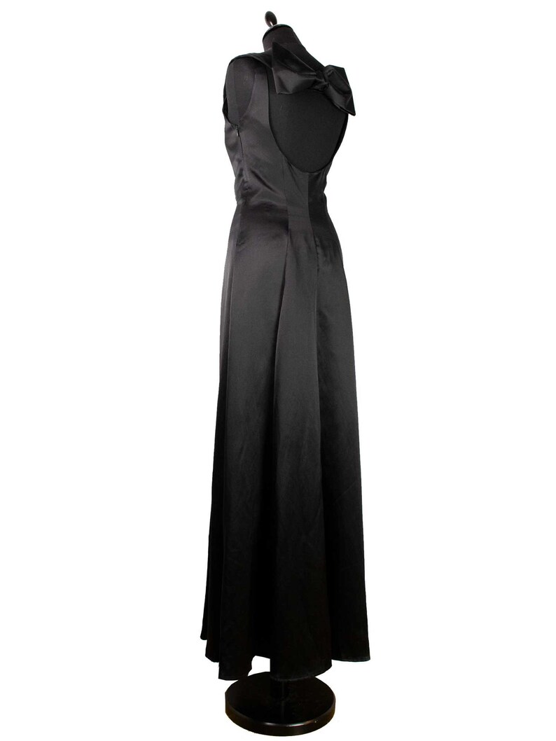 black silk maxi