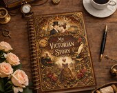 Victorian Vintage Planner, Dark Academia Daily Weekly Journal, 14 Page Stationery Set, Junk Journal Kit, Bonus Coloring Page, Digital PDF