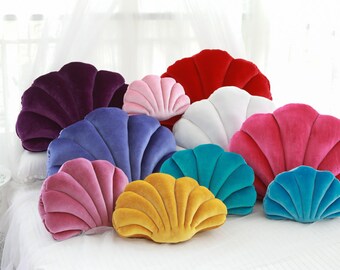 seashell throw pillows