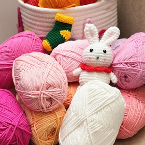 Yarn for Crochet, #3 DK, 72 Solid Colors, Cotton Acrylic Blend Yarn, Soft Washable , Amigurumi, Blanket, Hat DIY image 7