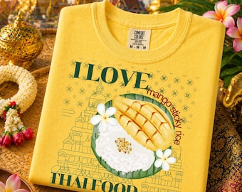 Thai Food Lover Club PNG, Mango Sticky Rice Graphic, Foodie Shirt Design (Digital Download)