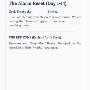 K&ouml;nnte beinhalten: Eine Seite aus "The Talay Priority Map" mit Text in einer Serifenschrift. Die Seite ist in Abschnitte unterteilt, darunter "Phase 1 - The Alarm Reset (Tag 1-14)" und "The Red Zone (14 Tage ausschlie&szlig;en)." Der Text ist schwarz auf wei&szlig;em Hintergrund.