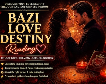 Bazi Liebe Lesen | Chinesische Astrologie Liebe Kompatibilität Bericht | Personalisierte Soulmate & Beziehungs Reading | Liebesschicksal-Analytik