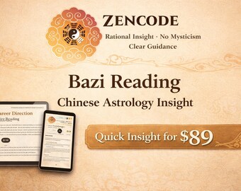 Bazi Lektüre | Geburtshoroskop-Lesung | Chinesische Astrologie Einblicke | Karriere-, Reichtums- oder Beziehungs-, Beziehungs-, Wert-, Beziehungs- und Realitäters-Methode