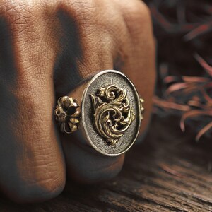 Bague gothique pour unisexe en argent sterling style motard 925