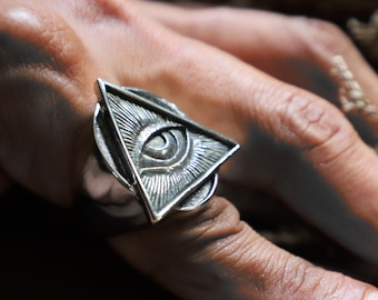 masonic ring for men made of sterling silver 925 punk