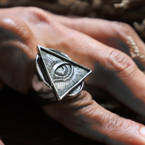 masonic ring for men made of sterling silver 925 punk