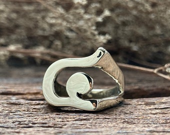 Thai number 4 four ring for unisex made of sterling silver 925 minimalist