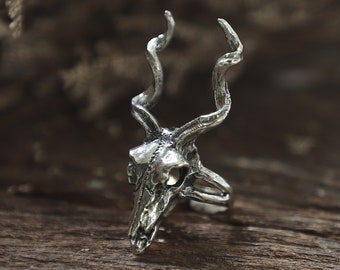 deer skull ring