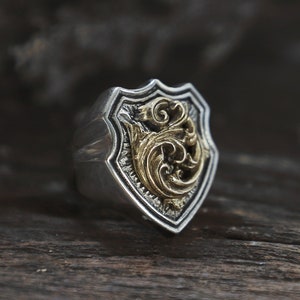 Bague gothique pour unisexe en argent sterling style motard 925