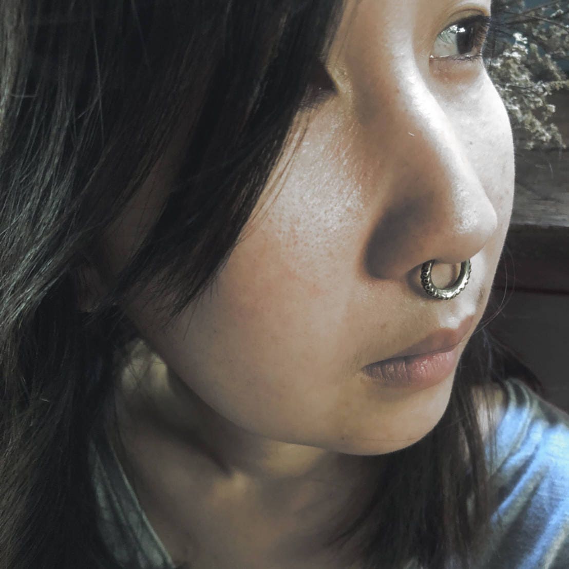 Octopus Septum Ring for Unisex Made of Sterling Silver 925 Punk