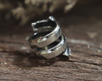 Sterling Silver .925 Sword Ring W/ Gemstones - Etsy