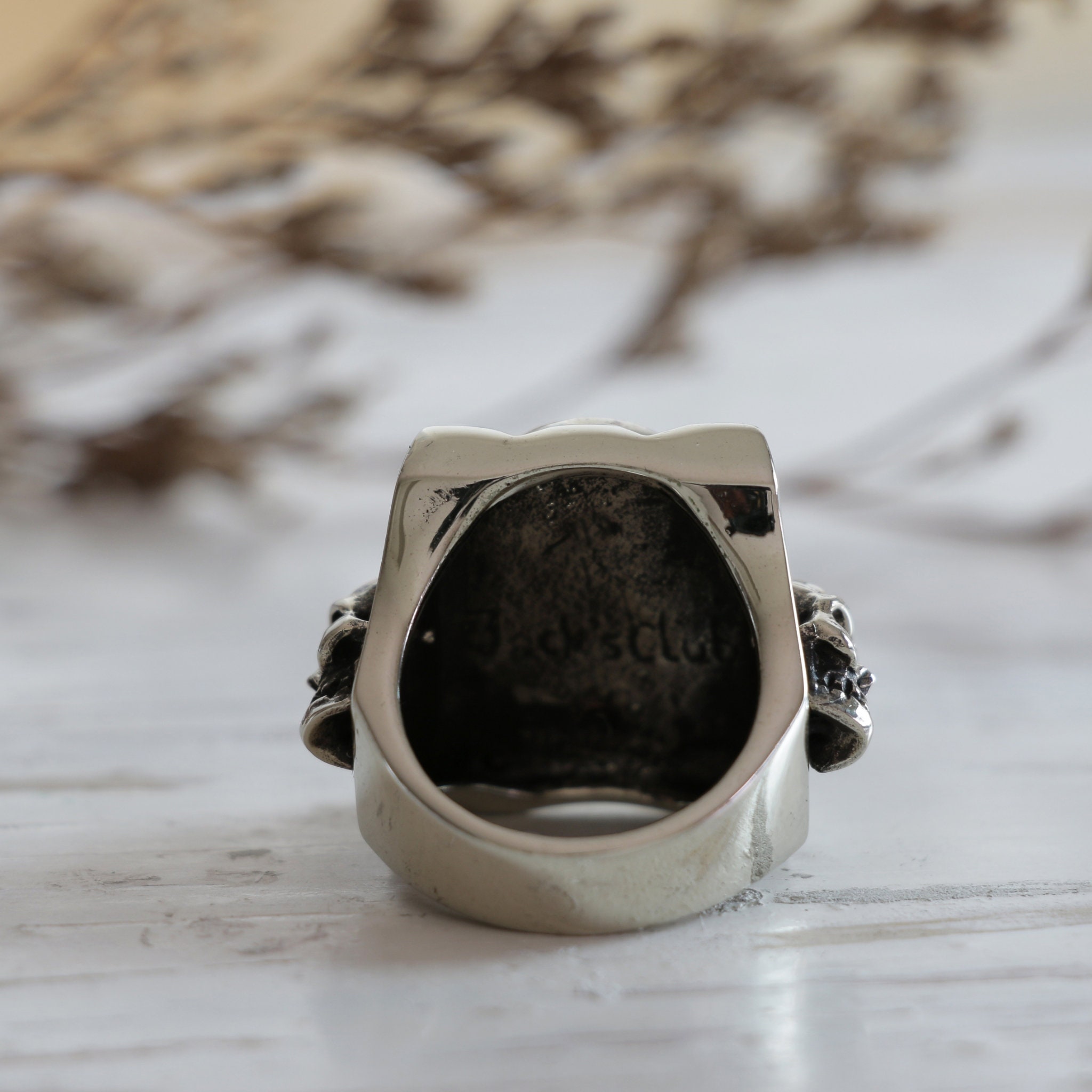 Cross Vintage Ring for Men Made of Sterling Silver 925
