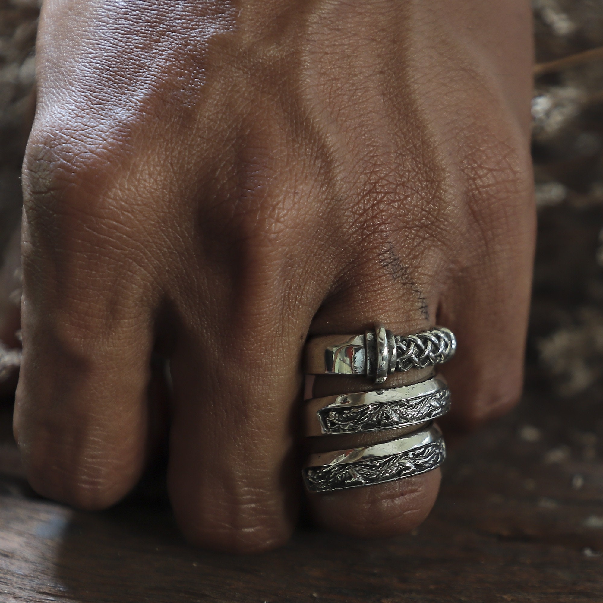 Sterling Silver .925 Sword Ring W/ Gemstones - Etsy