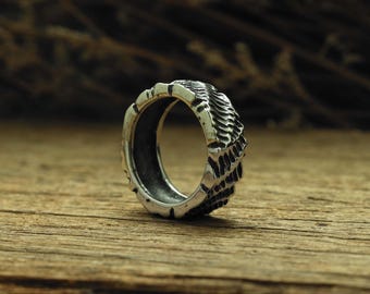 Odin Thumb ring for men made of sterling silver 925 Viking style