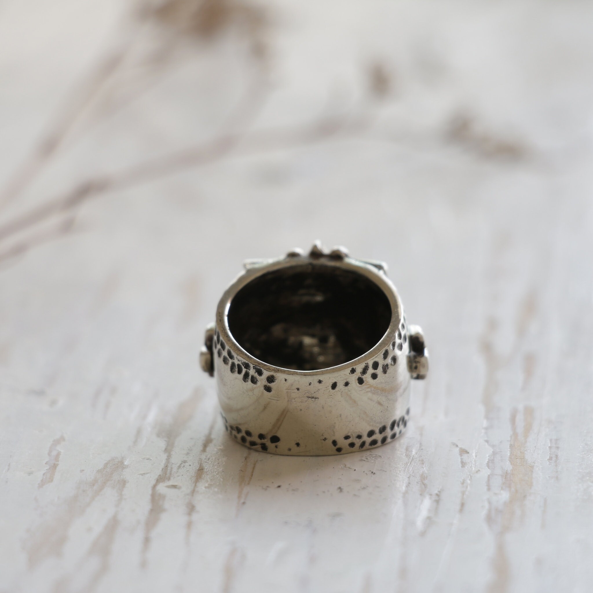 Cross Vintage Ring for Men Made of Sterling Silver 925