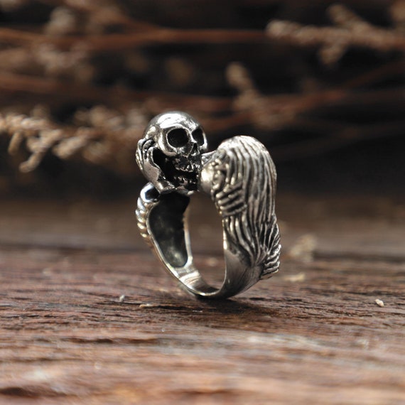 Buy online Silver Skull Ring from Accessories for Men by Memoir for ₹349 at  71% off | 2024 Limeroad.com