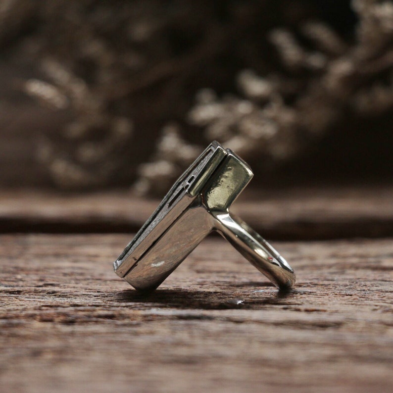 Coffin ring for unisex made of sterling silver 925 gothic | Etsy