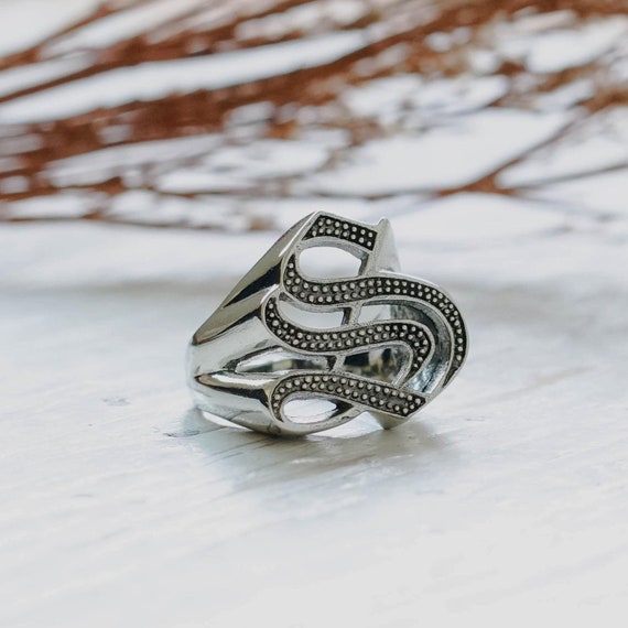 Om Symbol Ring for Unisex Made of Sterling Silver 925 Yoga Hindu Style -  Etsy Hong Kong