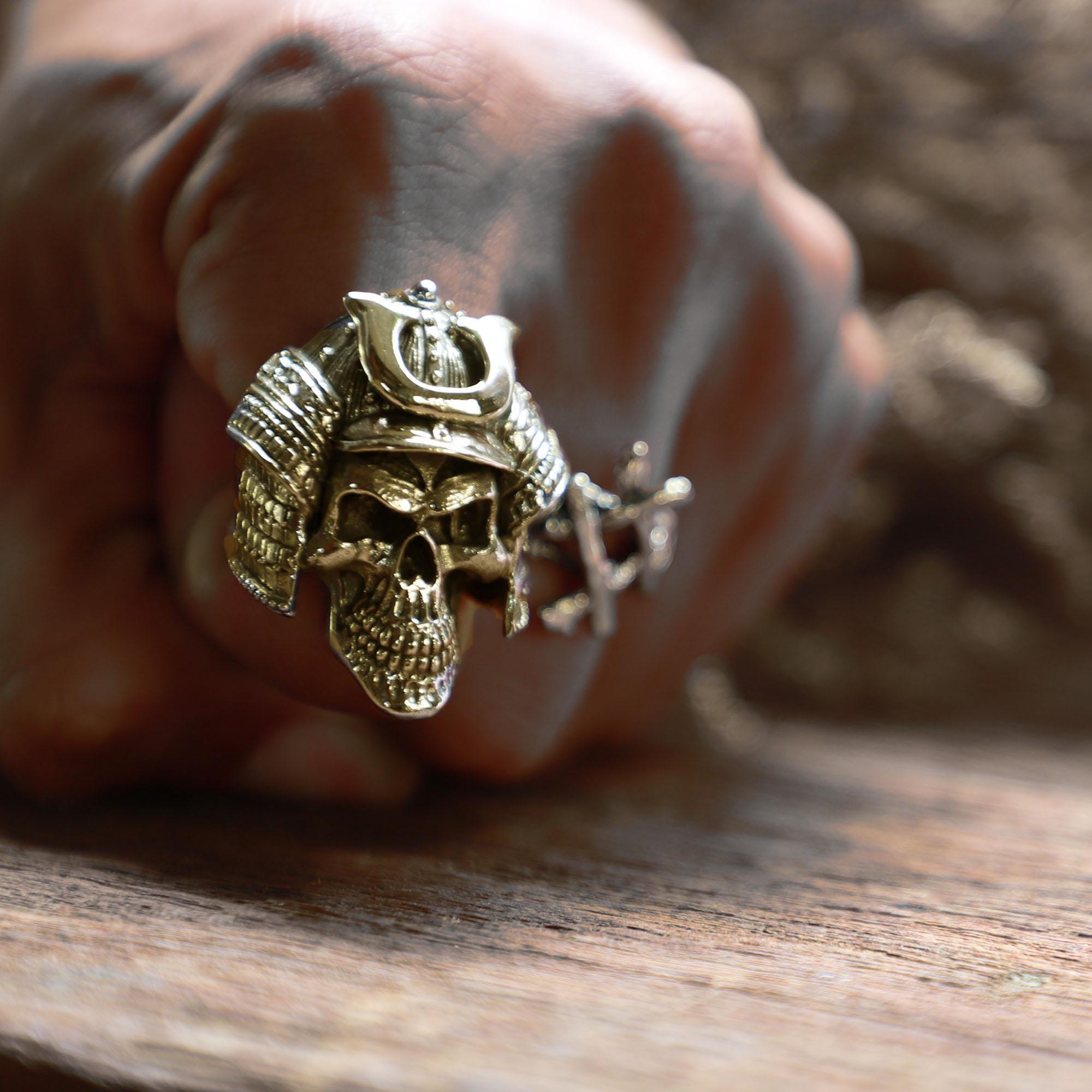 Bague Homme Tête De Dragon Argent Sterling 925 - Taille Libre Ajustable - Fait Main - Style Samouraï