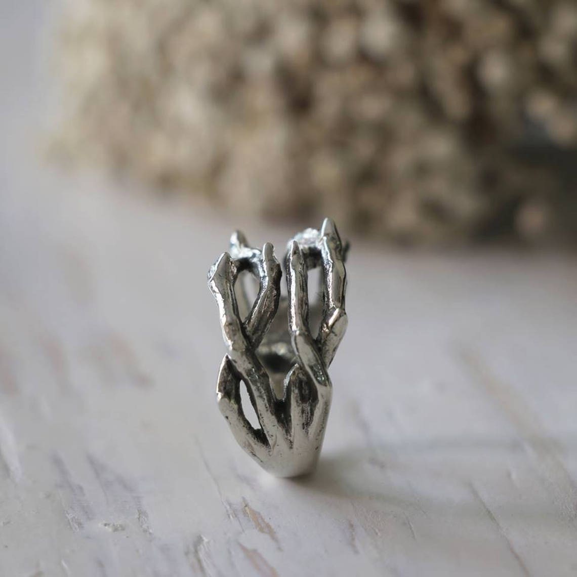 Crown of thorns ring for unisex made of sterling silver 925 Etsy