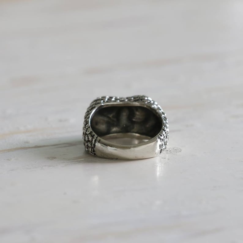 Sterling Silver Owl Ring With Simulated CZ - Cute Animal Bird Nature Design, Sizes 5-10