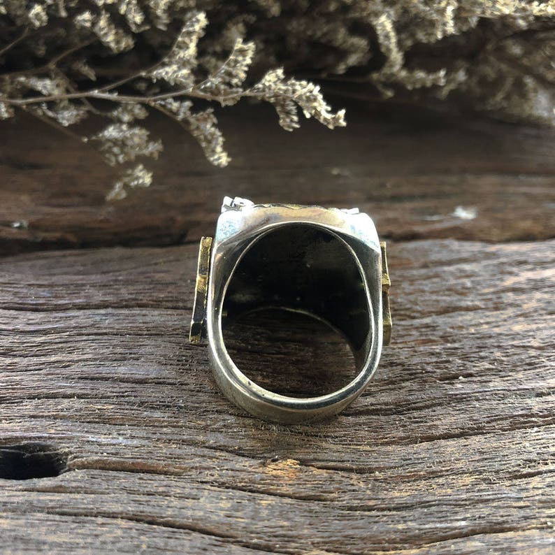 Eagles Mexican Ring for Man Made of Sterling Silver 925 Biker - Etsy