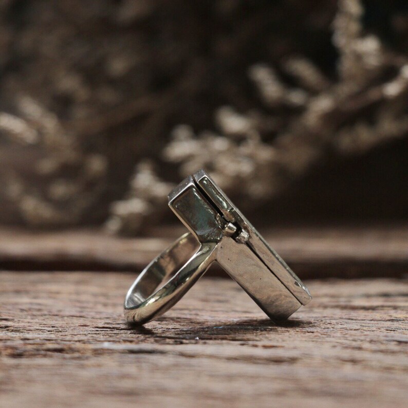 Coffin ring for unisex made of sterling silver 925 gothic | Etsy