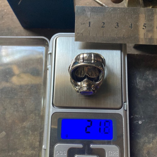 Monster scuba Diver ring for men made of sterling silver 925 shops biker style