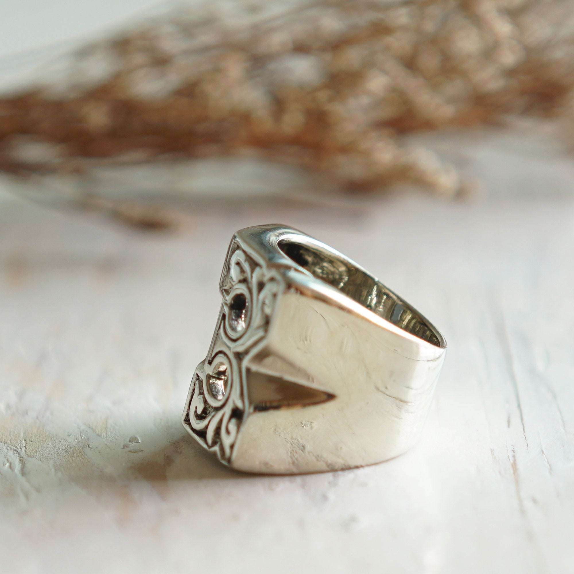 13 Thirteen Western ring for men made of sterling silver 925 Etsy