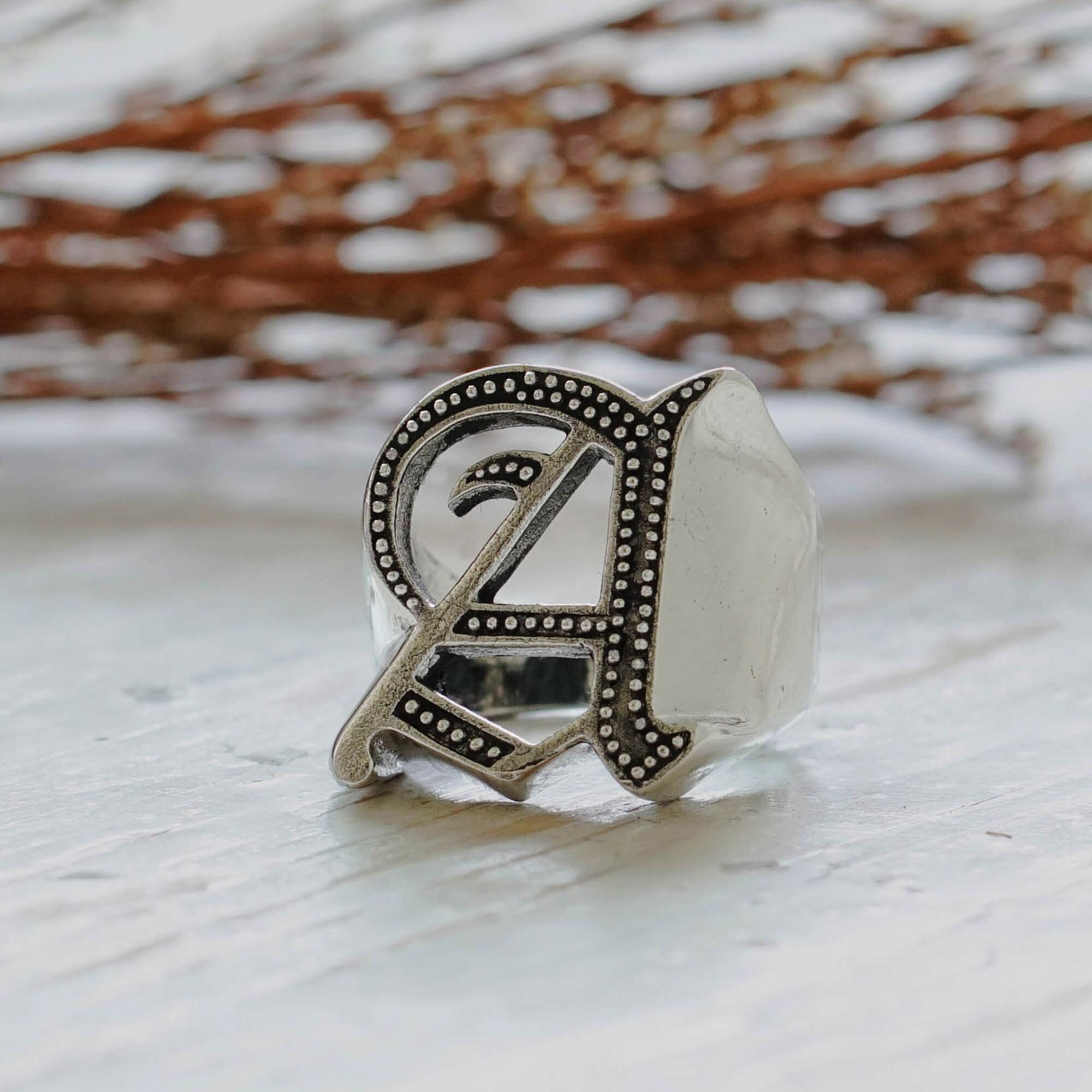 2 letter biker rings deals