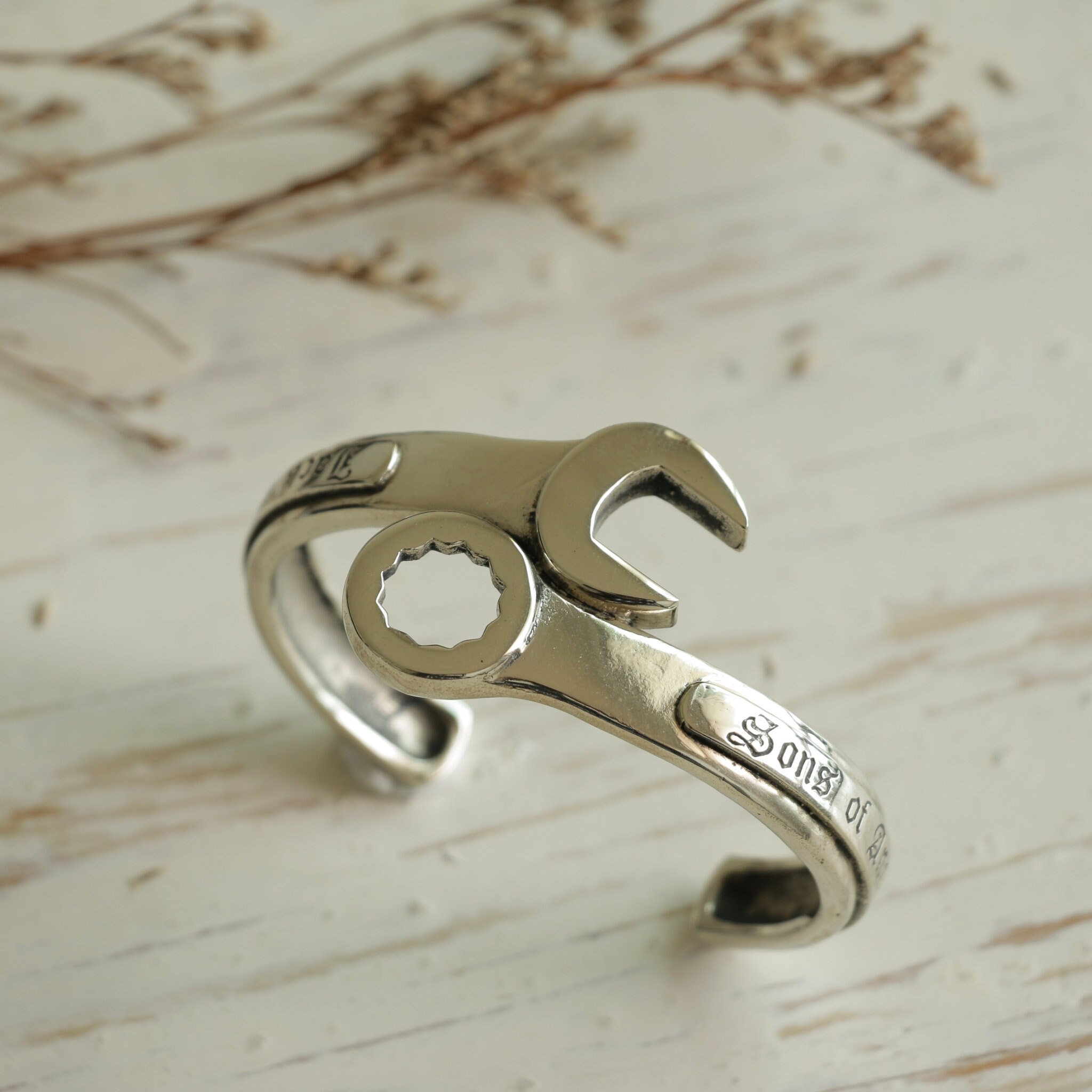 SILVER&Leather メンズブレス Hand Mede Leather and Silver Bracelet, Leather Bracelet for Men, Wrap