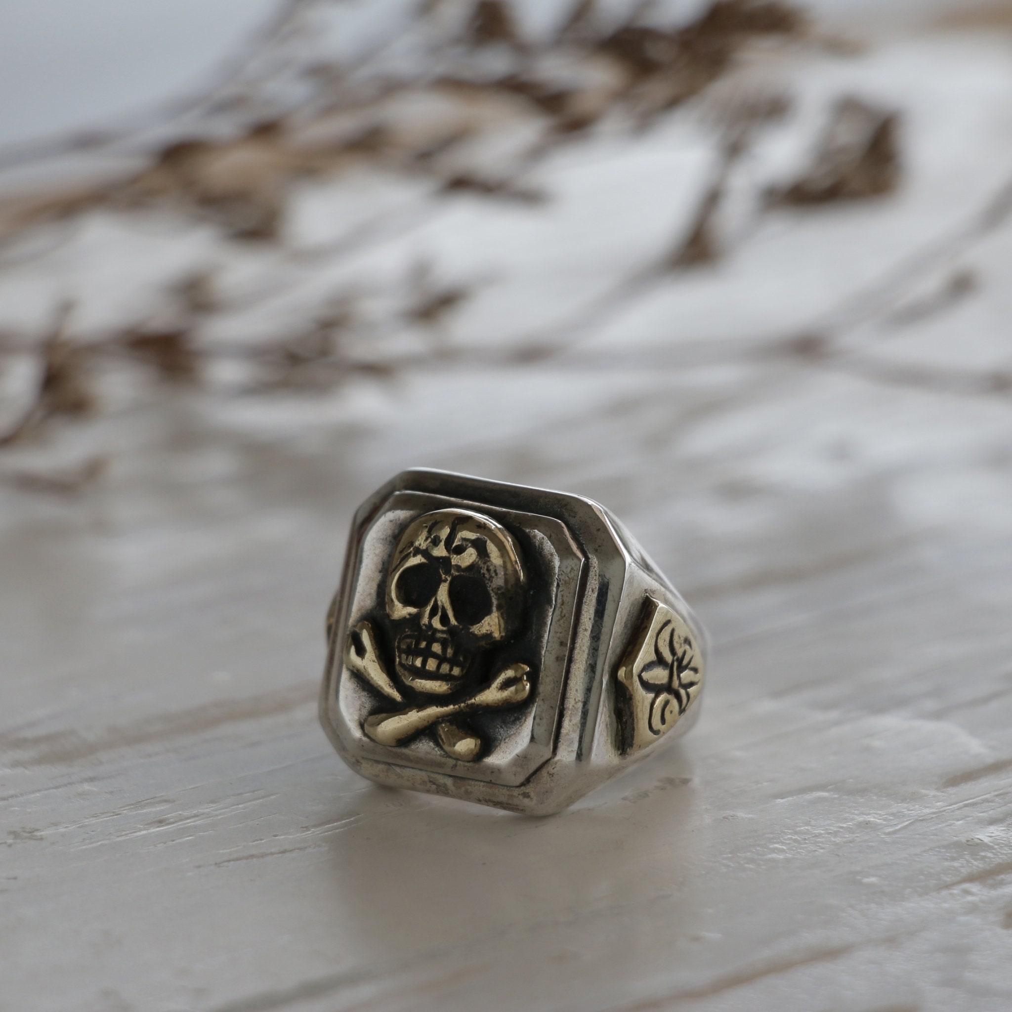 40s MEXICANBIKER RING メキシカンリングバイカーリングスカル
