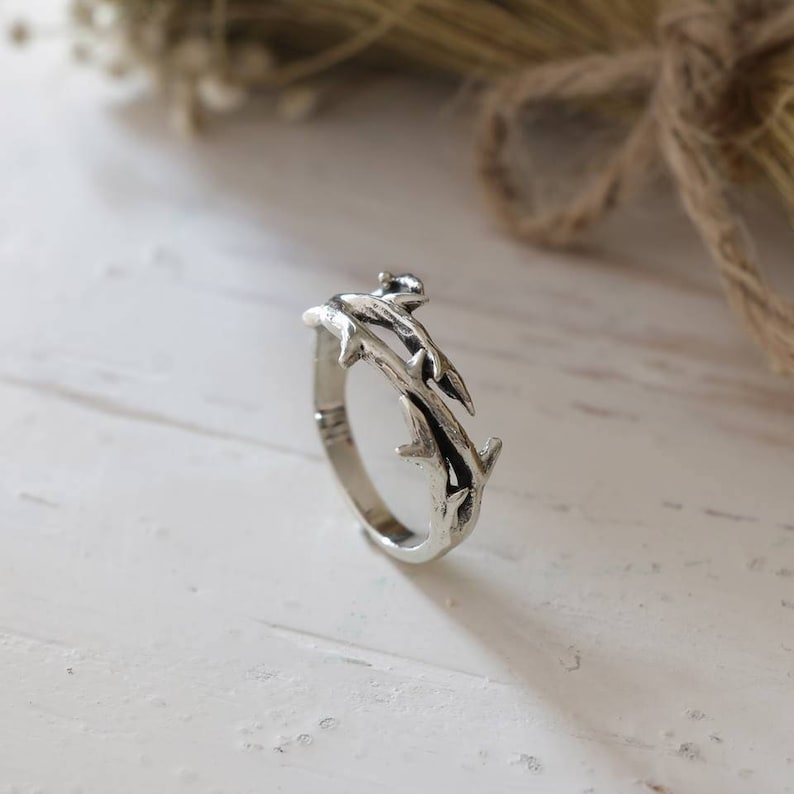 Crown of thorns ring for women made of sterling silver 925 Etsy