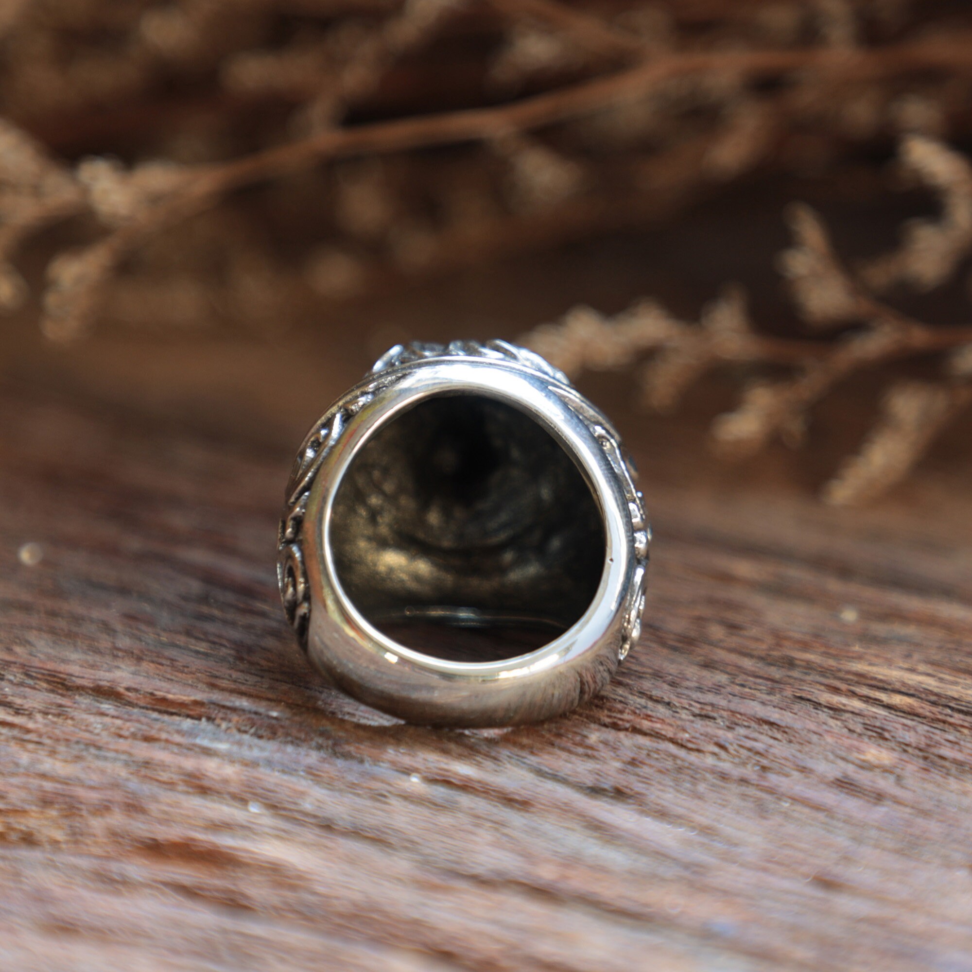 Acquista Anello Punk Hip-hop Con Testa Di Leone Per Uomo Anello In - Foto 5