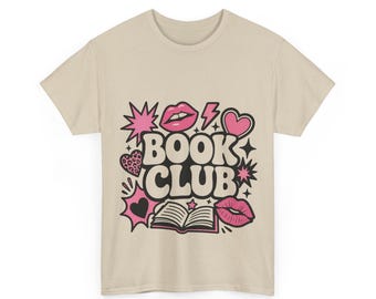 Book Club Graphic Tee | Pop-Art Reading Shirt, Cotton Comfort