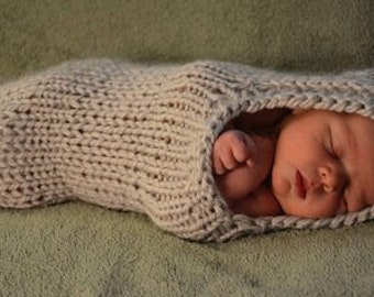 Baby Peanut outfit - cocoon, perfect newborn photo prop and Halloween costume.