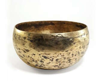 Authentic Handmade Tibetan Beaten Singing Bowl Mindfulness Tools Yoga Gifts Healing Bowl Spiritual Decor (7")