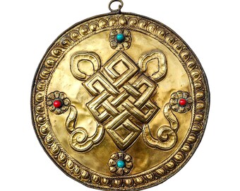 Buddhist Nepal Tibetan Wall Hanging Altar Spiritual Buddha Wall Zen Decor Housewarming Gift (10")