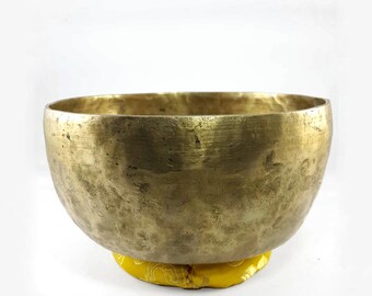 Tibetan Hand Beaten Singing Bowl Hammered Meditation Yoga Prayer Bowl Therapy Sound Altar Decor (7")
