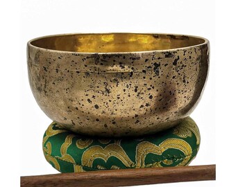 Handmade Tibetan Singing Bowl Hand Hammered Nepal Yoga Studio Sound Healing Vibration Therapy Bowl (6")